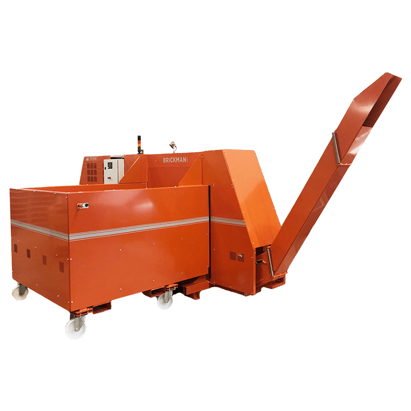 ORWAK BRICKMAN 1200C – platzsparende Brikettpresse, Frontansicht