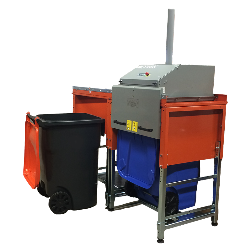 ORWAK FLEX 4360 – rechte Mülltonne wird gepresst