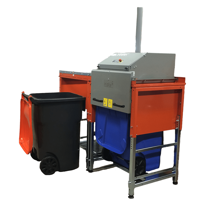 ORWAK FLEX 4360 – rechte Mülltonne wird gepresst