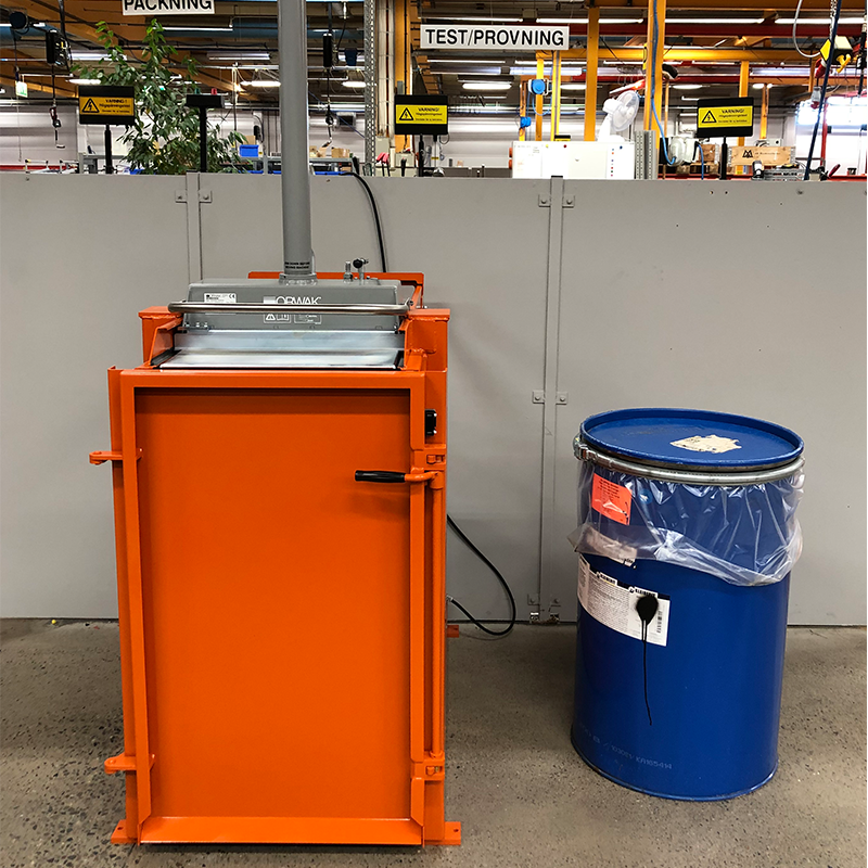 ORWAK FLEX 5030-NHD – Neben Mülleimer Tonne mit Müllbeutel