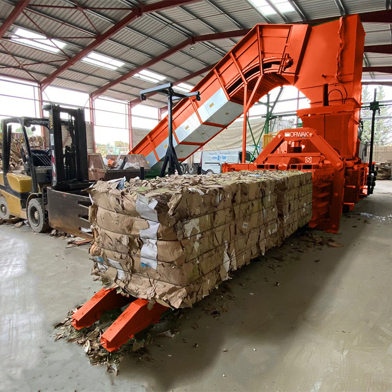 ORWAK HORIZONTAL 1000 ATH – Hochleistungs-Ballenpresse mit Automatik, Kartonballen, Lager