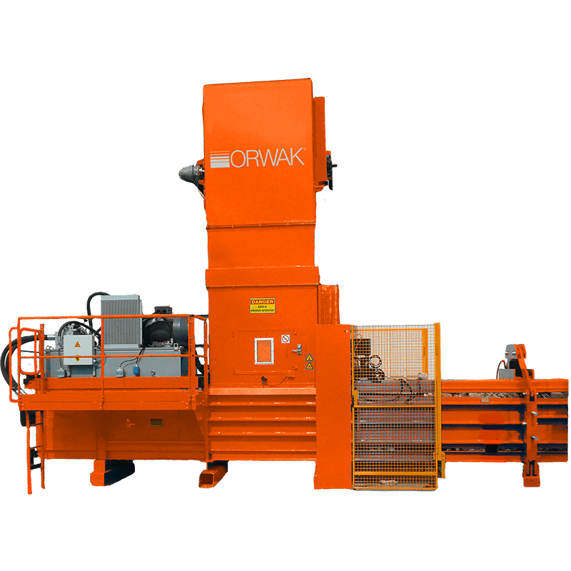 ORWAK HORIZONTAL 800 AT – automatische Ballenpresse mit Kompaktbauweise, Frontansicht