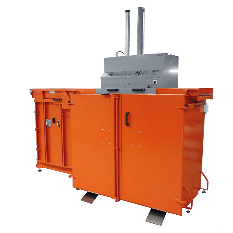 ORWAK MULTI 5070-COMBI – Kombipresse für verschiedene Materialien, Frontansicht