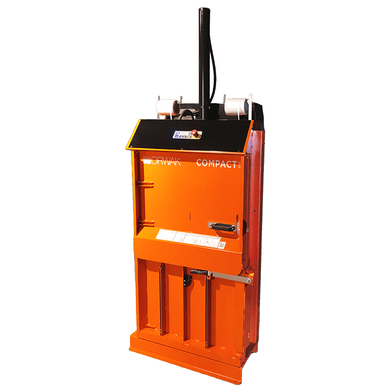 ORWAK COMPACT 3075 – platzsparende Ballenpresse für Karton und Folie