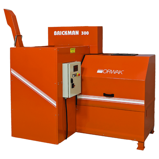 ORWAK BRICKMAN 300 – kompakte Brikettpresse für geringe Mengen, Seitenansicht