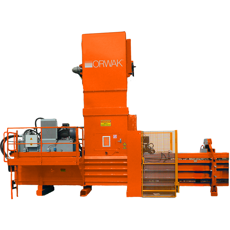 ORWAK HORIZONTAL 800 AT – automatische Ballenpresse mit Kompaktbauweise, Frontansicht