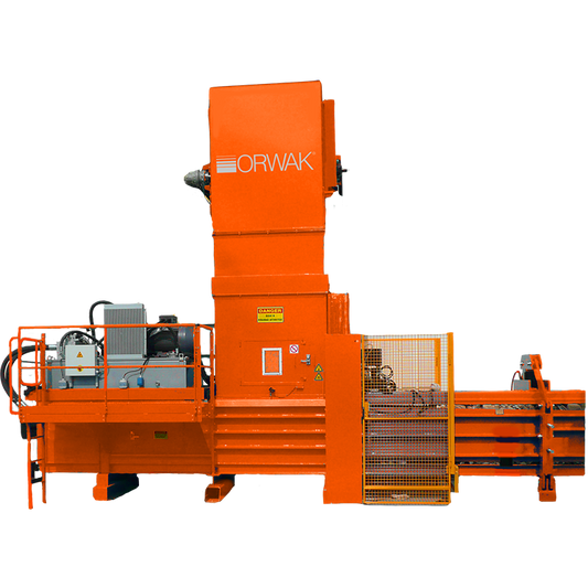 ORWAK HORIZONTAL 800 AT – automatische Ballenpresse mit Kompaktbauweise, Frontansicht